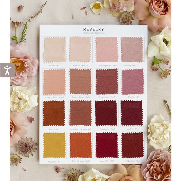 Revelry Hannah Chiffon Faux Wrap Bridesmaid Dress - Picture 4 of 7